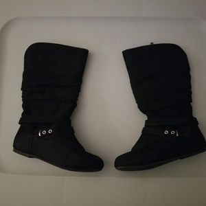 Girls Black Boots